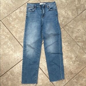 High Rise Blue Jeans